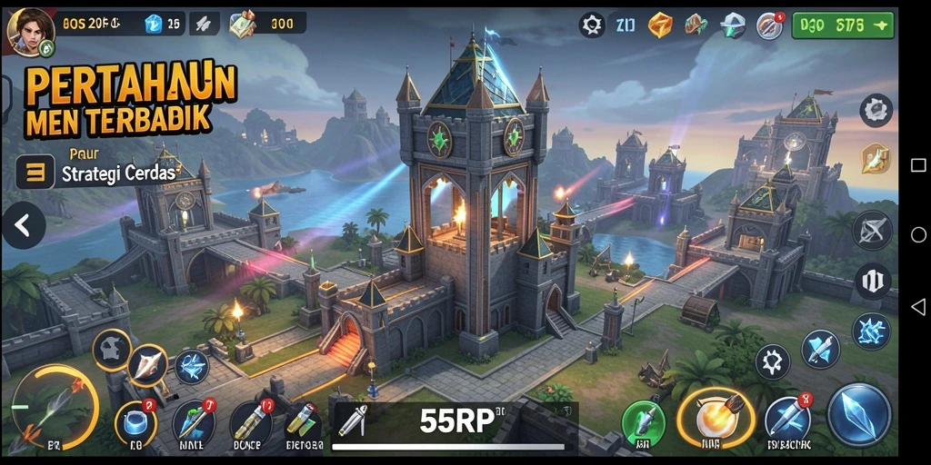Tampilan gameplay menakjubkan dari 55RP yang penuh strategi.