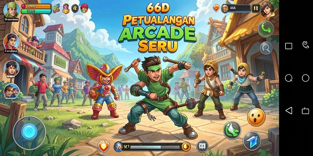 Tampilan gameplay seru dari 66D dalam aksi.
