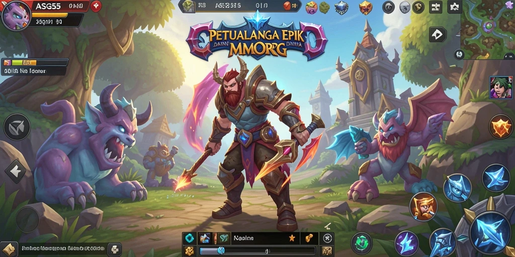 Tampilan menarik dalam gameplay MMORPG ASG55 yang penuh aksi.