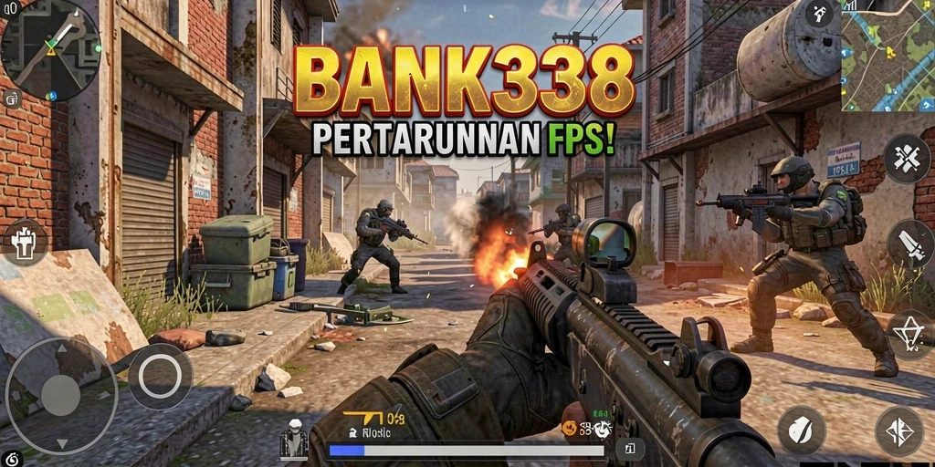 Tangkapan layar menampilkan aksi intens di game FPS.