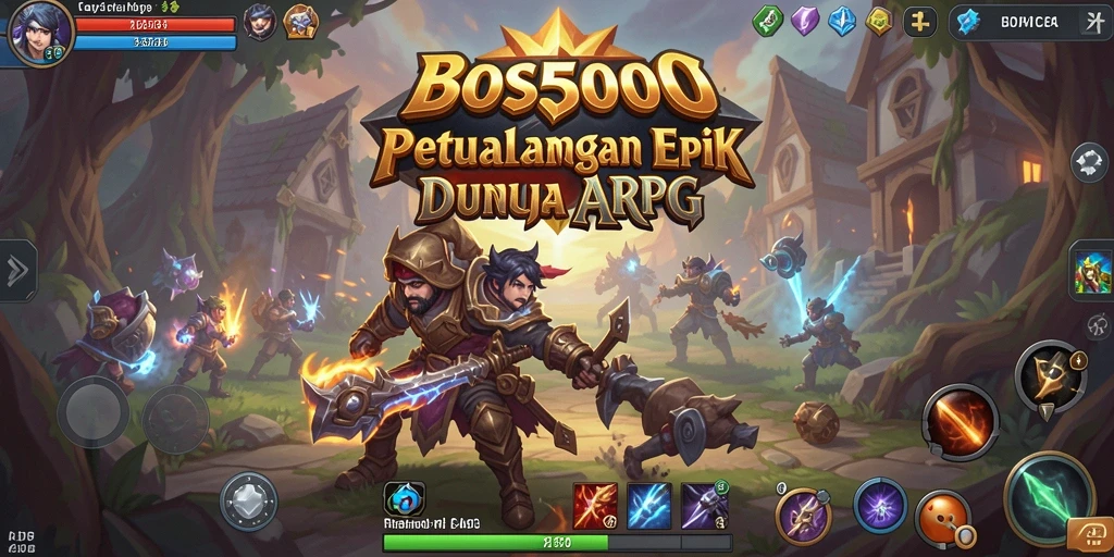 Tampilan gameplay seru dari ARPG BOS5000.