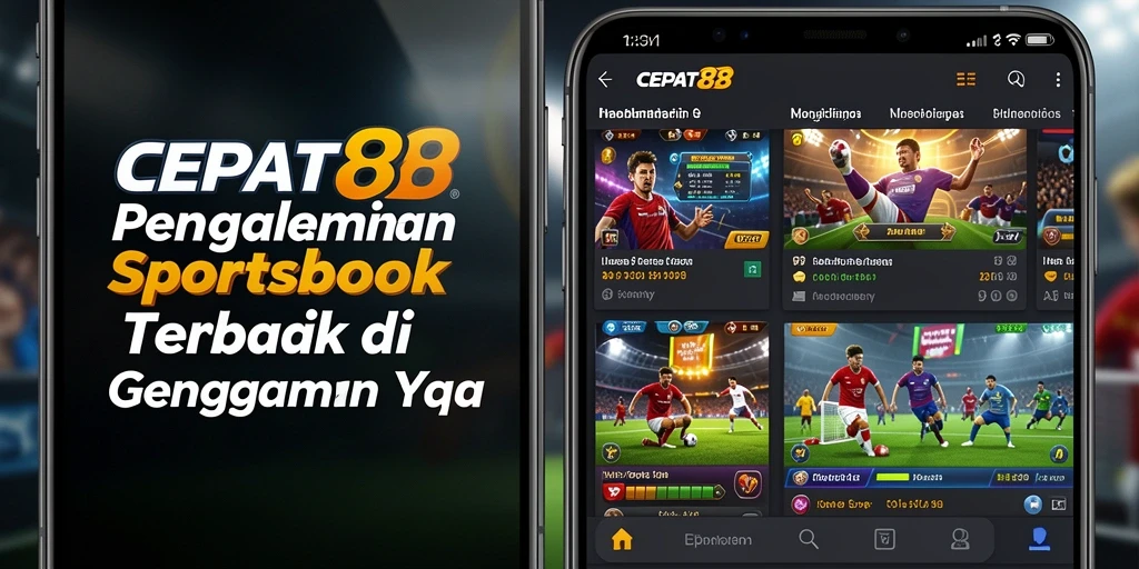 Tampilan utama CEPAT88 yang menampilkan taruhan olahraga secara langsung.