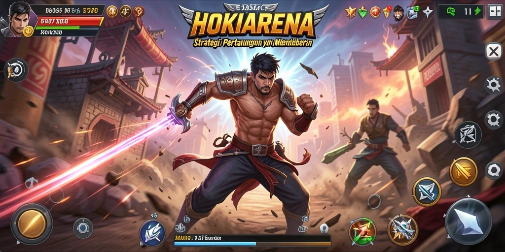 Gambaran gameplay HOKIARENA yang intens dalam pertempuran strategi.