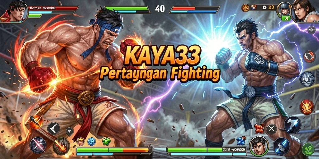 Tangkapan layar bertarung seru KAYA33 dengan berbagai karakter.
