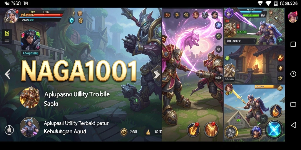 Tampilan aplikasi NAGA1001 yang menarik dan intuitif.