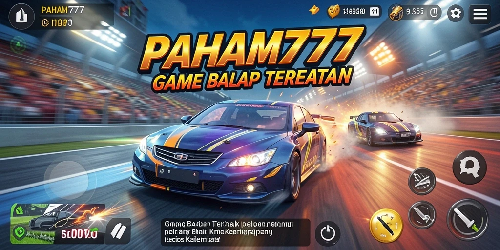Tampilan menarik dari gameplay balapan seru di PAHAM777.