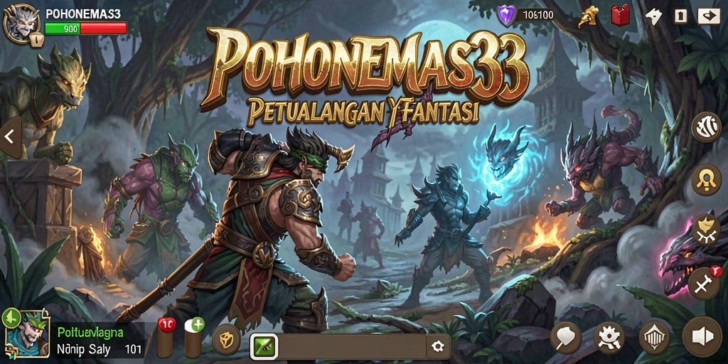 Tampilan menarik dari gameplay RPG POHONEMAS33 yang mengasyikkan.