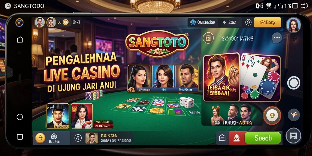 Tampilan gameplay SANGTOTO dengan dealer langsung yang menarik.