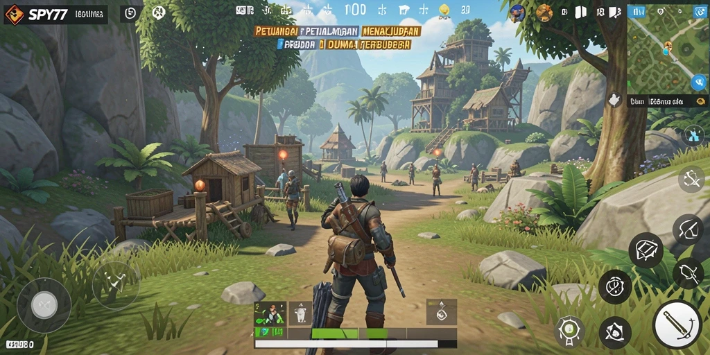 Tampilan gameplay Open World SPY77 yang menakjubkan.