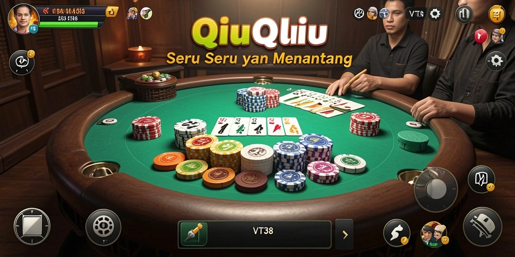 Screenshot gameplay QiuQiu yang menunjukkan serunya bermain VT38.